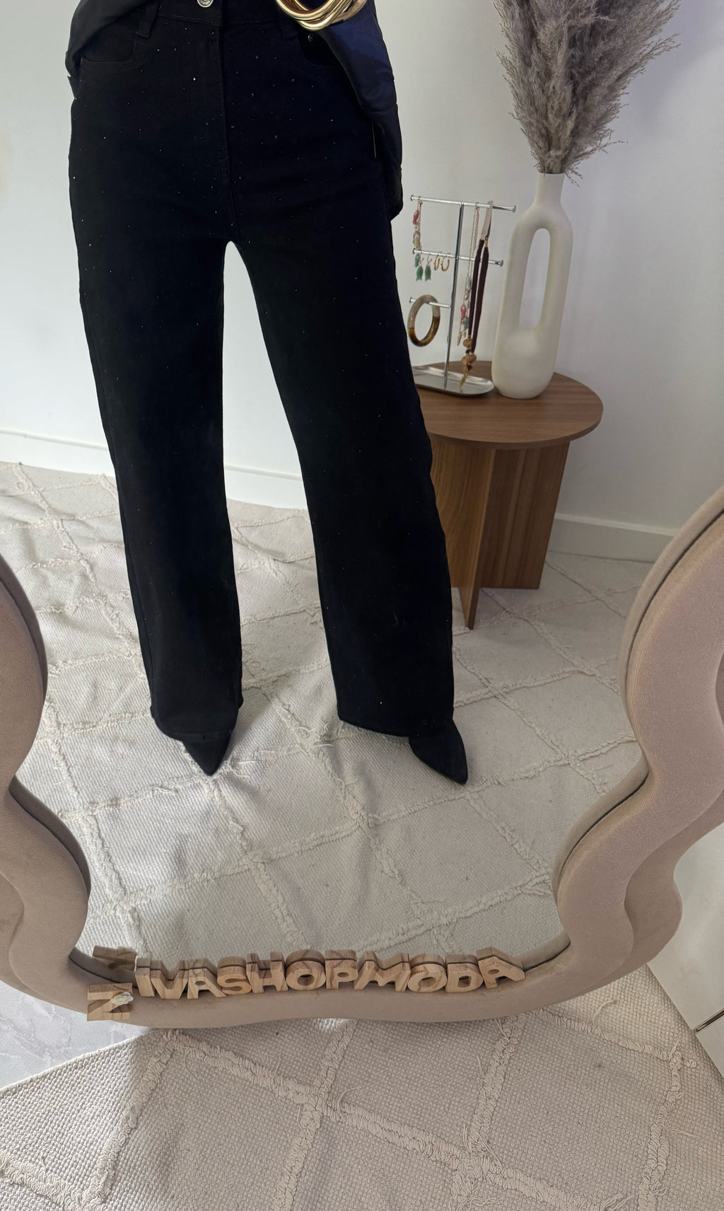 Pantalón de brillos elástico