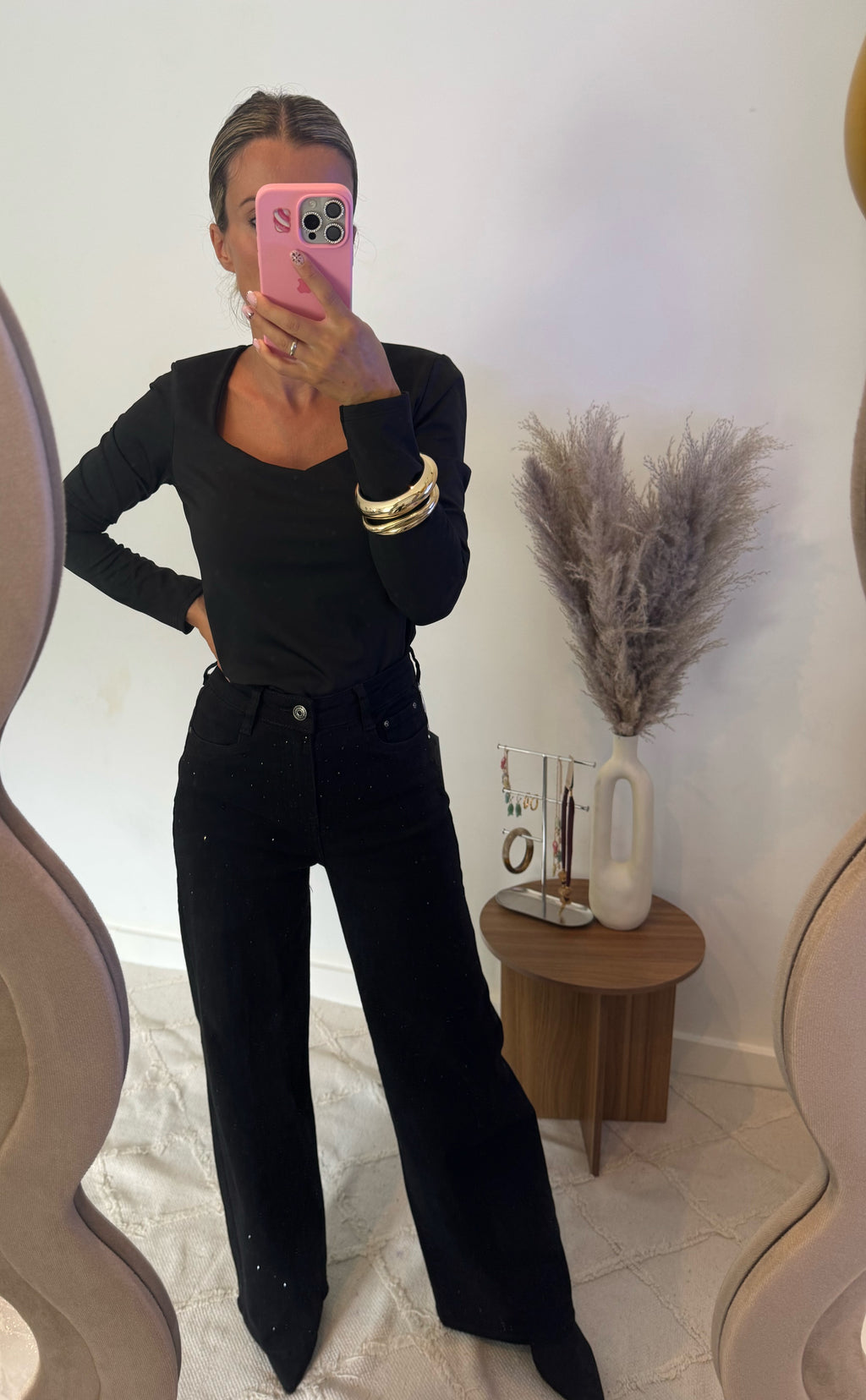 Pantalón de brillos elástico