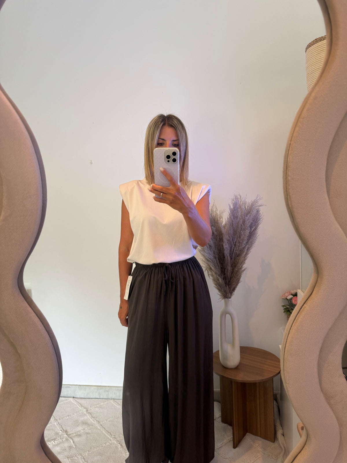 Pantalón bombacho marrón