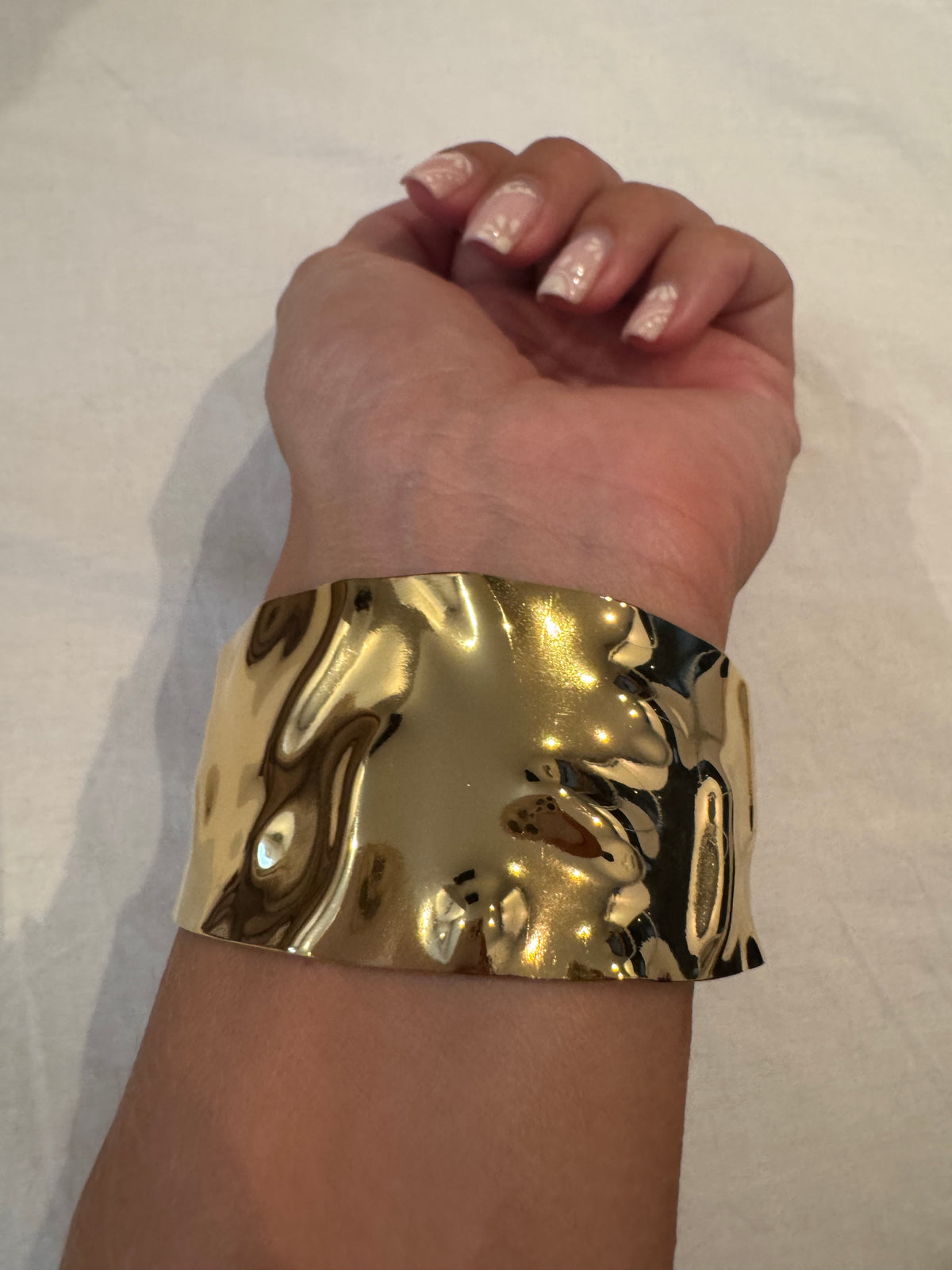 Brazalete acero golden