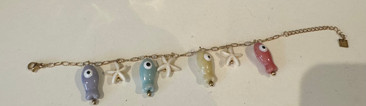Pulsera Peces y Estrellas de Mar