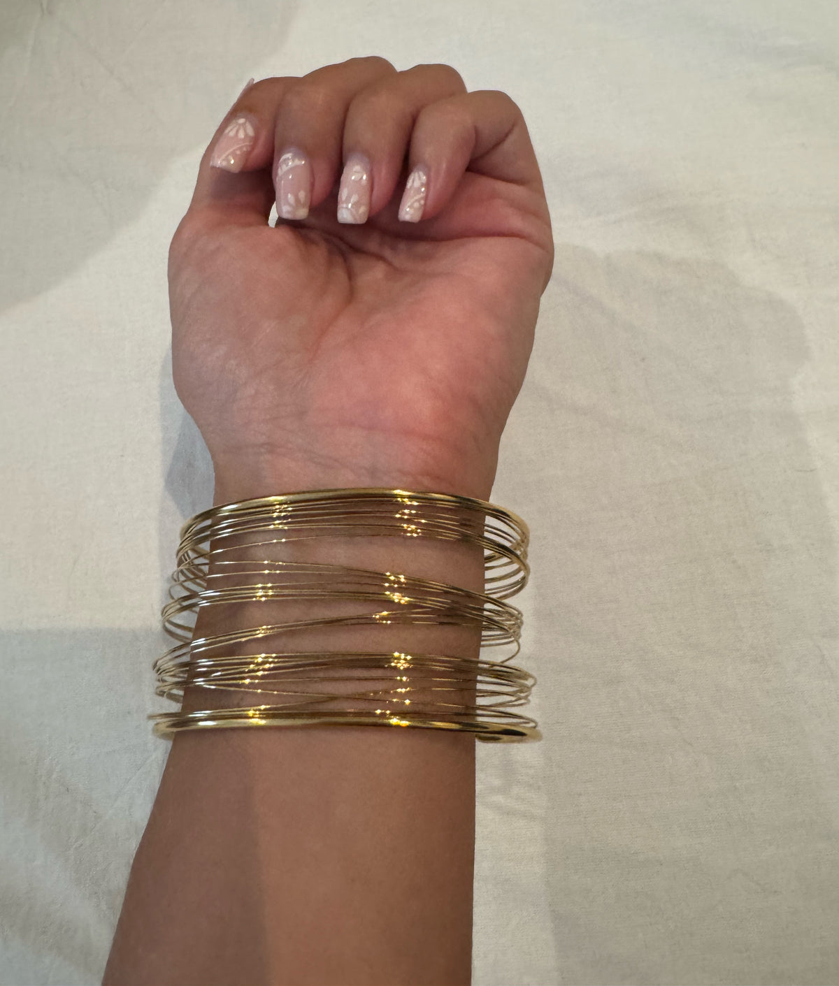 Pulsera acero fino multifila