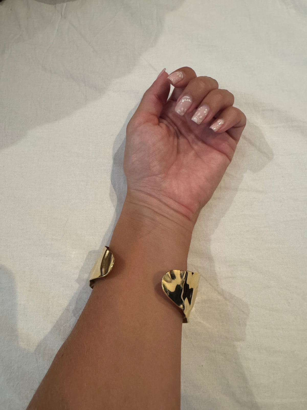 Brazalete acero golden