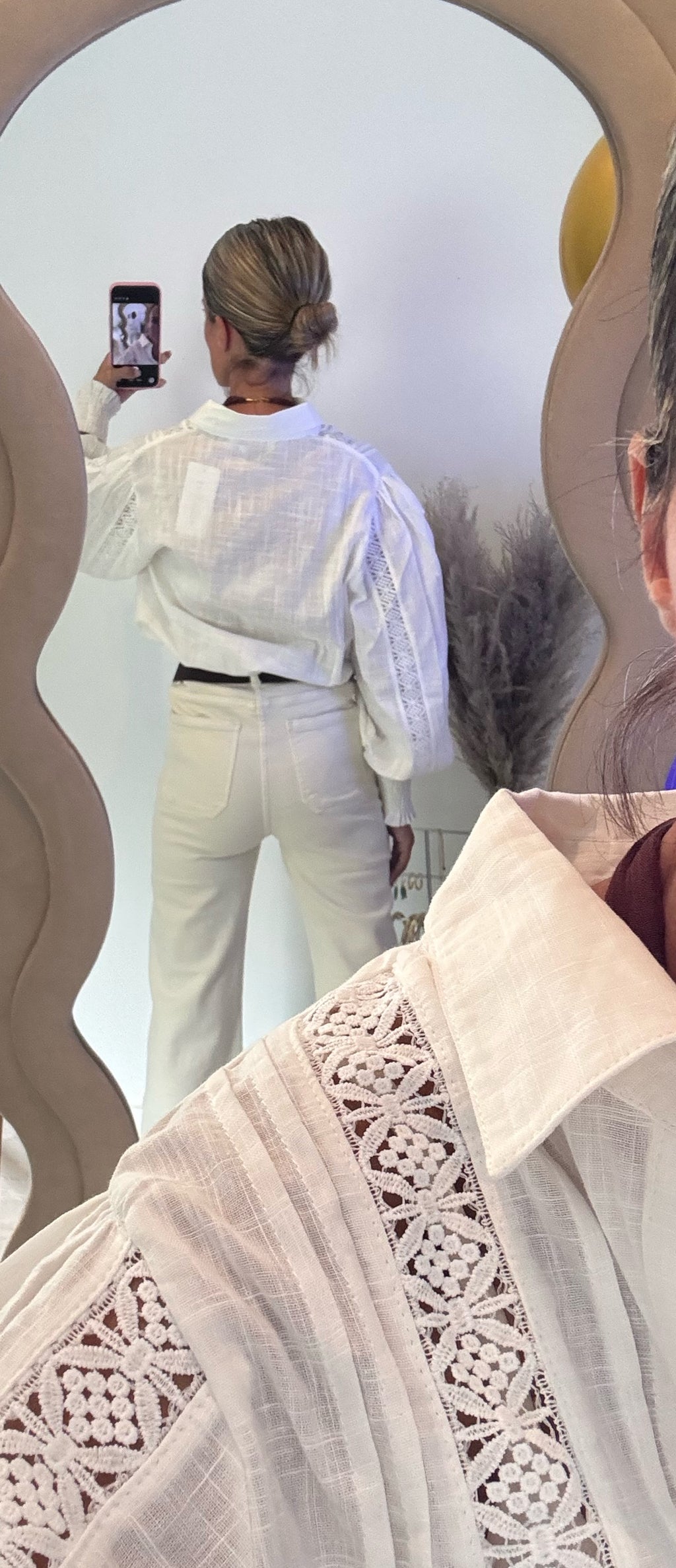 Vaquero Wide Leg Beige